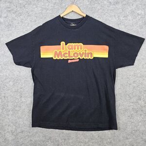 Superbad I Am McLovin Tee T-Shirt Size 2XL Black Graphic Print Movie 100% Cotton